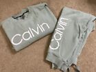Calvin Klein Performance Sweatshirt & Pants Both Size Womens Large Mint Green