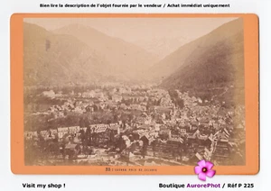 LUCHON, HAUTE-GARONNE, VUE PANORAMIQUE DE LA VILLE, CDV CABINET -P225 - Imagen 1 de 2