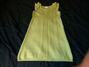 Girl’s Knitted Fancy Party/ Formal Dress, Size XL(14) Knee Length.Light Green. - Picture 1 of 12