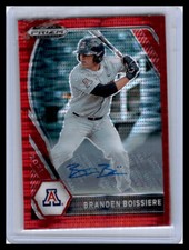 2021 Prizm Draft Picks Branden Boissiere Red Pulsar Prizm Prospect Auto #/11