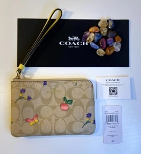 Nueva con etiquetas Coach Signature Correa de Lona Vegetal Cuero Caqui: Cremallera Esquina C8722 - Imagen 1 de 9