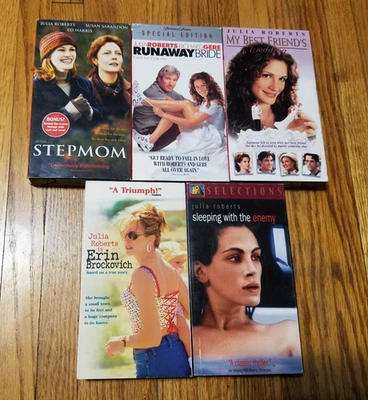 5 VHS JULIA ROBERTS ERIN BROCKOVICH STEPMOM RUNAWAY BRIDE BEST FRIENDS WEDDING Foto 1 de 2