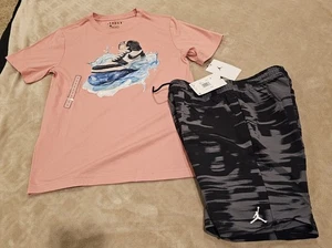 BNWT Jordan 2 Piece Short Set Sz Large 12/14 Youth - Picture 1 of 1