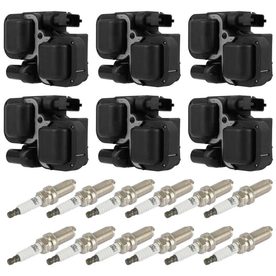 For 2009-2011 Mercedes-Benz G55 AMG 5.4L 6pcs Ignition Coils & 12pcs Spark Plugs Foto 1 de 4