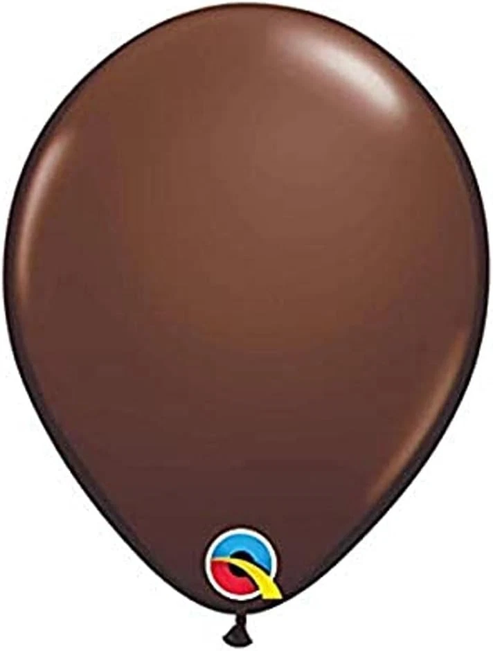 Balões de látex marrom chocolate Qualatex 5" (100ct) 5,  - Imagem 1 de 2