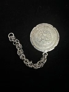 MEXIKO 1924 SILBER 1 PESO RAR mit Ketteneinfassung - Bild 1 von 7