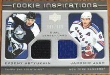 2005-06 Upper Deck Rookie Update RC JSY E.Artyukhin/J.Jagr JSY #234 #’d 985/999