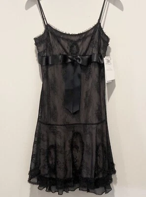 Adrianna Papell Womens Dress 6 Black Ruched Tulle Lined Formal Holiday $180 - Image 1 of 4