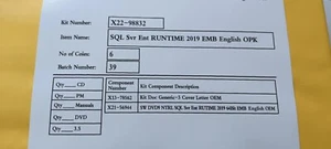 New Sealed - SQL Server 2019 Enterprise | 16 Core + 10 CAL Genuine PHYSICAL ITEM - Picture 1 of 3