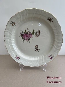VINT ROYAL COPENHAGEN SAXON FLOWERS FRIJSENBORG LARGE ROUND SERVING PLATTER 33cm - Picture 1 of 8