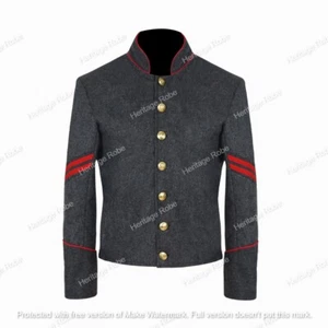 US Civil War Artillery Richmond Corporal Officer Shell Jacket with Red Trim - Picture 1 of 6