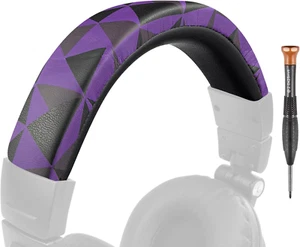 SOULWIT Proteinowa skórzana osłona na głowę do Audio Technica ATH M50, M50X, M50XWH, - Zdjęcie 1 z 12