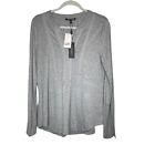 NWT Cable & Gauge Hather Grey M top