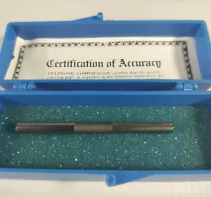 Deltronic .1960 Gage Pin Class X With Certification of Accuracy - Picture 1 of 3