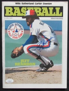 Programa de exposiciones de Montreal 1982 autografiado por Jeff Reardon JSA - Imagen 1 de 3