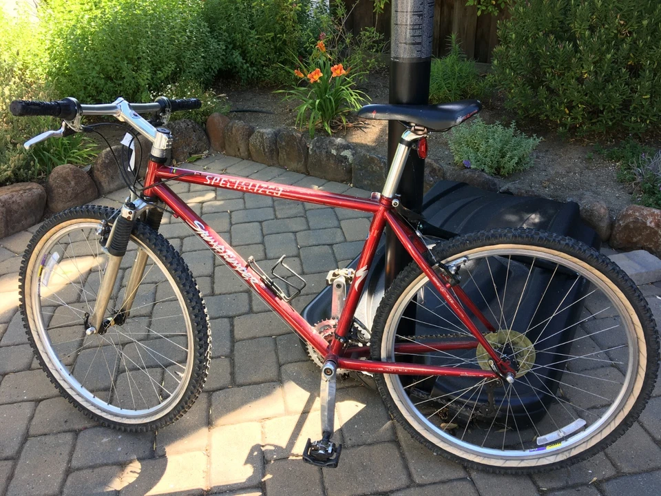 Specialized Stump Jumper FS 17" Красный Сделано в Японии Очень Хорошее Состояние товара - Изображение 1 из 4