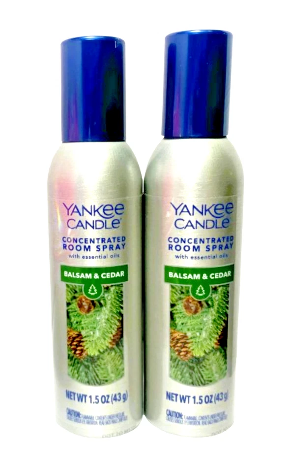 YANKEE CANDLE 2x BÁLSAMO Y CEDRO Room Sprays Spray Concentrado ~ ENVÍO GRATUITO Foto 1 de 1