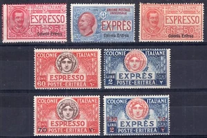 ITALY / ERITREA / ITALIAN COLONY 1906 - 1929 SPECIAL DELIVERY MINT MH SELECTION - Picture 1 of 2