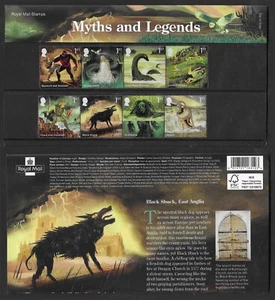 GB 2025 MYTHS & LEGENDS BIRDS OWLS NESSIE BEOWULF PIXIES PRESENTATION PACK MNH - Picture 1 of 3