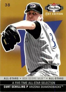 CURT SCHILLING 2003 Fleer Box Score 1ST EDITION GOLD /100 Diamondbacks #181 - Picture 1 of 2