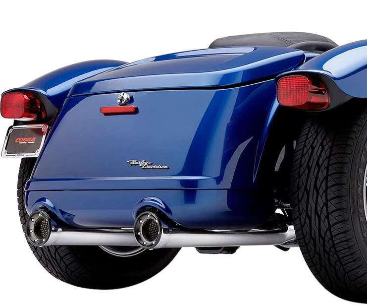 Silenciadores deslizables cromados 15-23 Harley Davidson FLRT Freewheeler Cobra RPT Foto 1 de 4