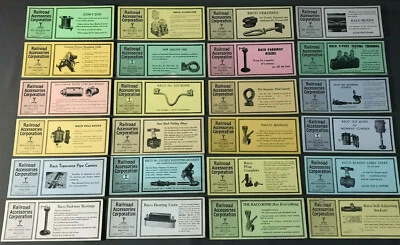 Lot of 24 RARE Vtg RACO Advertising Cards c1960 Railroad Accessories Corporation - Image 1 of 4