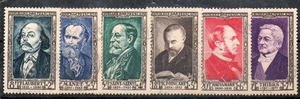 Serie Thier des Timbre de France Poste N° YT 930--> 935 Oblitérés - Imagen 1 de 1