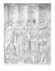 British Ghost Soldiers at Menin Gate WW1 Ypres interest B.E.F Great War    - Picture 1 of 4