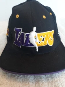 Adidas Climalite LAKERS fitted hat cap size S/M official NBA Draft CAP FLEXFIT - Picture 1 of 6