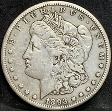 1893 CC MORGAN SILVER DOLLAR VF+++/XF DETAILS CARSON CITY MINT KEY DATE COIN