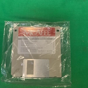 Vintage McAfee Software 3.5 Floppy Diskette (Version 2.5.2) 9/16/96 New Sealed - Picture 1 of 2