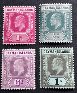 CAYMAN ISLANDS stamps GB 1907 Edward / MH OrGum , MLH / R874