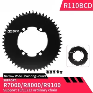 110BCD 46T-60T Chainring for Shimano Bicycle Crankset 10-12 Speed Chainwheels - Picture 1 of 40