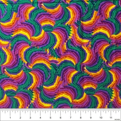 Spectrum D711 Hoffman California Cotton Quilt Fabric Quilt, Sew, Craft | 24"x44" - Image 1 of 2