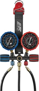 JTC REFRIGERANT MANIFOLD GAUGE WITH MAGNETIC BELT, JTC TOOLS # 4499 - Picture 1 of 2