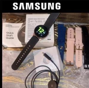 Samsung Galaxy Active 2 Smartwatch Black 44mm +OEM band & Cord +Xtra Bands - Picture 1 of 10