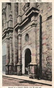 La Habana Cuba, Oficina General de Correos erigida como Iglesia Católica, Postal de Colección - Imagen 1 de 2