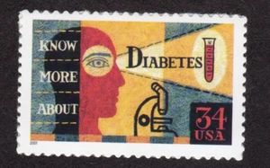 Scott #3503 Diabetes Single Stamp - MNH - Picture 1 of 1