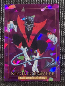 2024 Marvel Masterpieces '92 Platinum - NIGHTCRAWLER  - Purple Crystals #62 MINT - Picture 1 of 2