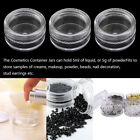50Pcs Sample Pots Empty Cosmetic Jars Set Clear Round Travel Pots For Cream XAA