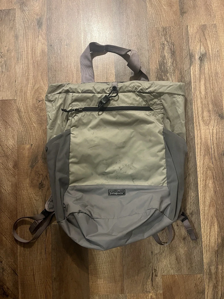 Сумка с короткими ручками Patagonia LWT серая рюкзак 2 в 1 упаковываемая - Изображение 1 из 4