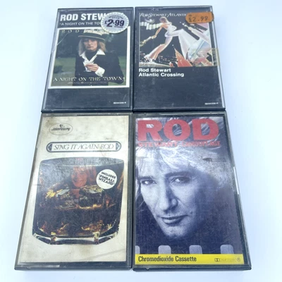 Rod Stewart Bundle x4 Cassette Tape Albums Sing It Again Playtested - Image 1 of 4