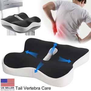 Cuscino Sedile Memory Foam Sedia Ufficio Pad Sedile Auto per Schiena Coccige Antidolorifico - Foto 1 di 13
