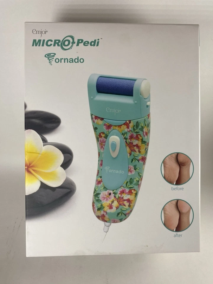 Emjoi Micro-Pedi Tornado Электрическое Мощное Средство для Удаления Черствой Сухой Кожи Ног Цветочный НОВЫЙ - Изображение 1 из 4
