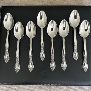 Oneida West Bend Stainless AFFECTION Teaspoons Set Of 8 - Picture 1 of 4