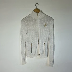 Lauren Ralph Lauren cable knit Zip Up Sweater - Picture 1 of 5