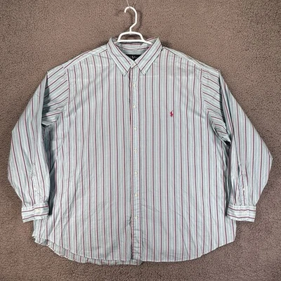 Ralph Lauren Shirt Men’s Size 3XB Button Down Classic Fit Long Sleeve Striped - Image 1 of 4