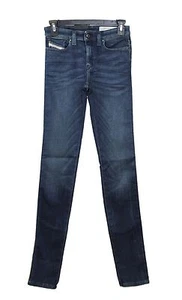 WOMEN'S DIESEL 0834R SKINZEE DARK BLUE SUPER STRETCHY SKINNY LEGGING JEANS NEW - Picture 1 of 6