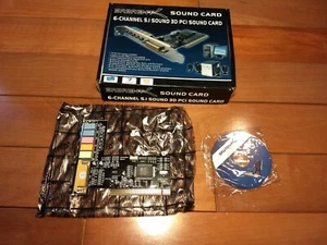 Genuine Sabrent 6-Channel PCI Sound Card SBT-SP6C w/Disk (3D Sound, 5.1, Etc) - Picture 1 of 7