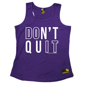 Dont Quit Do It SWPS WOMENS DRY FIT VEST mothers day gym fitness training top - Picture 1 of 7